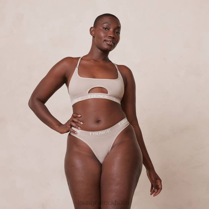 Lounge kvinnor mink underkläder FP6J190 sömlös BH & stringtrosa/kalsonger set