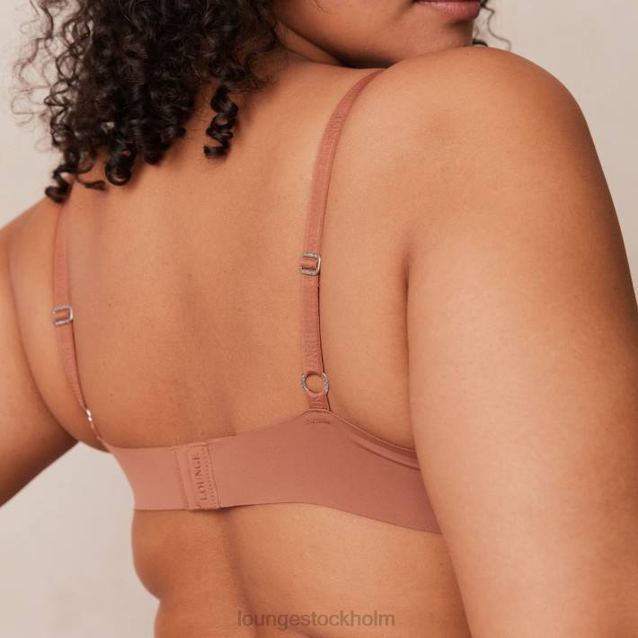 Lounge kvinnor mocka underkläder FP6J230 lätt t-shirt med t-shirt utan tråd och stringtrosa/kalsonger