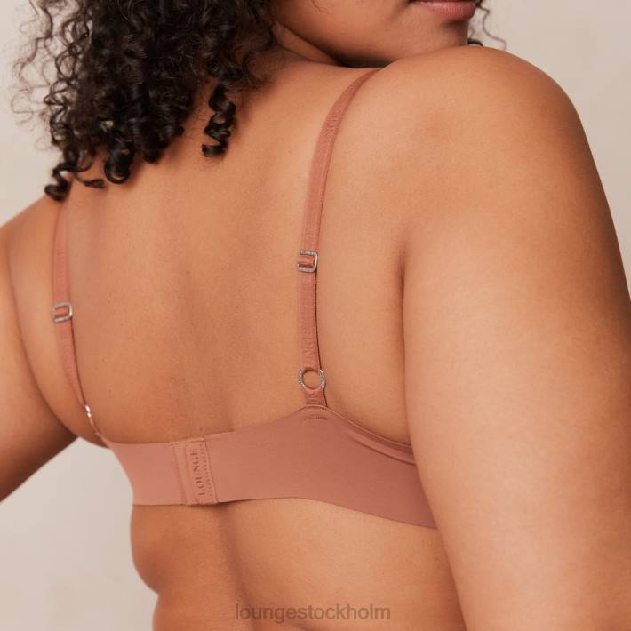 Lounge kvinnor mocka underkläder FP6J230 lätt t-shirt med t-shirt utan tråd och stringtrosa/kalsonger