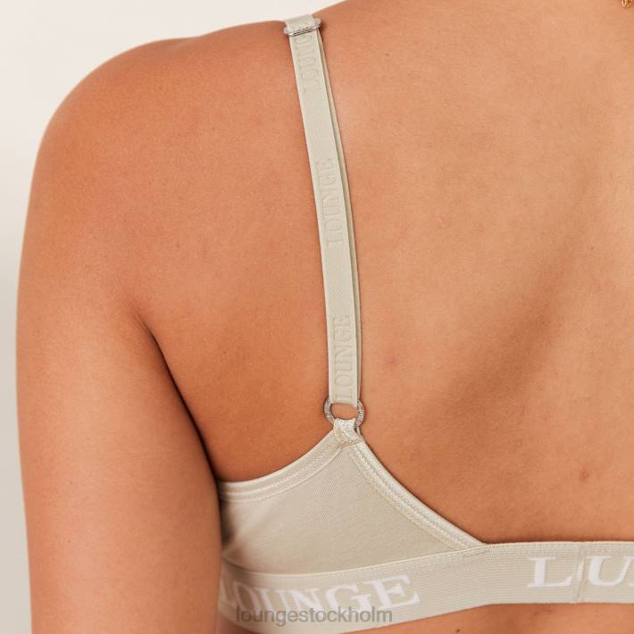 Lounge kvinnor oliv underkläder FP6J173 bambu triangel bh & stringtrosa/kalsonger set