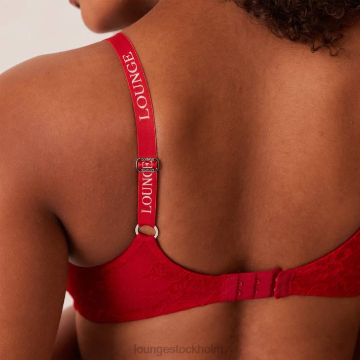 Lounge kvinnor rödbrun underkläder FP6J198 spets magisk bh & string set