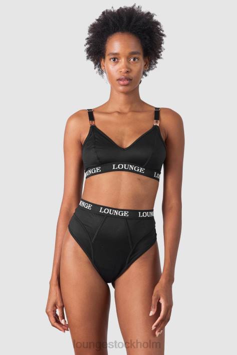 Lounge kvinnor svart underkläder FP6J225 nurture amningsbh & stringtrosa/trosor set