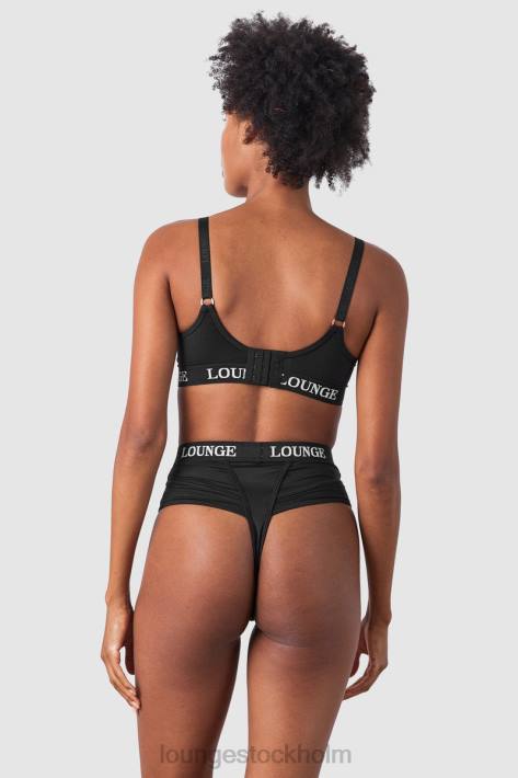 Lounge kvinnor svart underkläder FP6J225 nurture amningsbh & stringtrosa/trosor set
