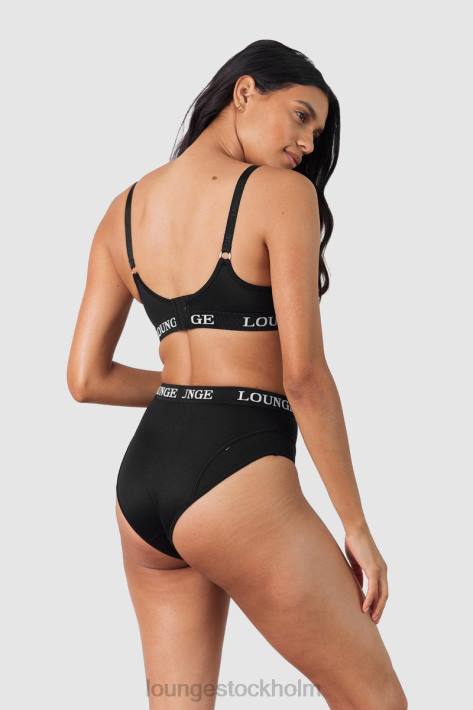 Lounge kvinnor svart underkläder FP6J225 nurture amningsbh & stringtrosa/trosor set