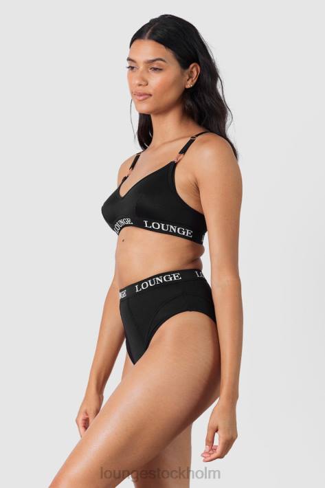 Lounge kvinnor svart underkläder FP6J225 nurture amningsbh & stringtrosa/trosor set