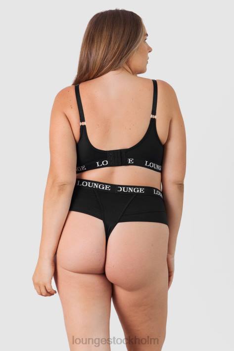 Lounge kvinnor svart underkläder FP6J225 nurture amningsbh & stringtrosa/trosor set
