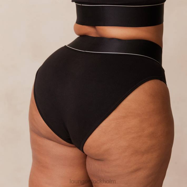 Lounge kvinnor svart underkläder FP6J232 bralette & trosor set