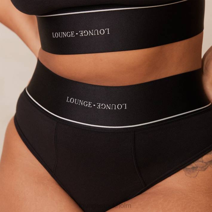 Lounge kvinnor svart underkläder FP6J232 bralette & trosor set