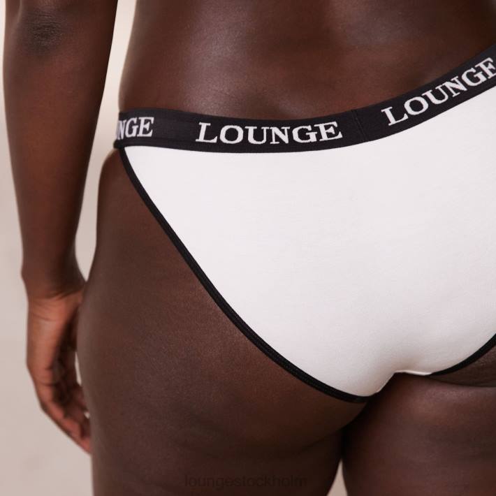 Lounge kvinnor vit underkläder FP6J199 bambu triangel bh & stringtrosa/kalsonger set