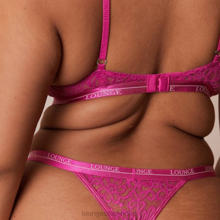 Lounge kvinnor hallon underkläder FP6J74 balkong bh & string set