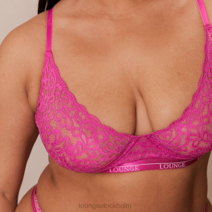 Lounge kvinnor hallon underkläder FP6J74 balkong bh & string set