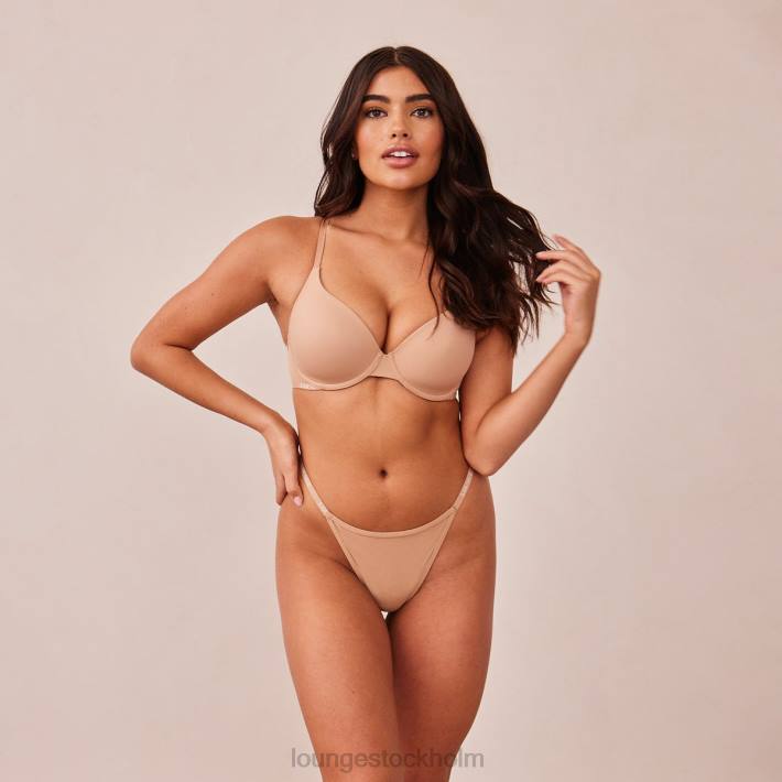 Lounge kvinnor honung underkläder FP6J112 smidig klassisk t-shirt BH & stringtrosa/kalsonger