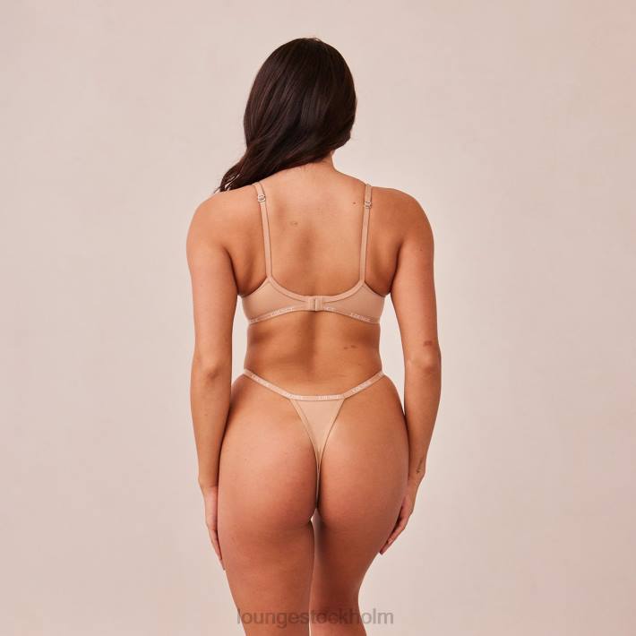 Lounge kvinnor honung underkläder FP6J112 smidig klassisk t-shirt BH & stringtrosa/kalsonger