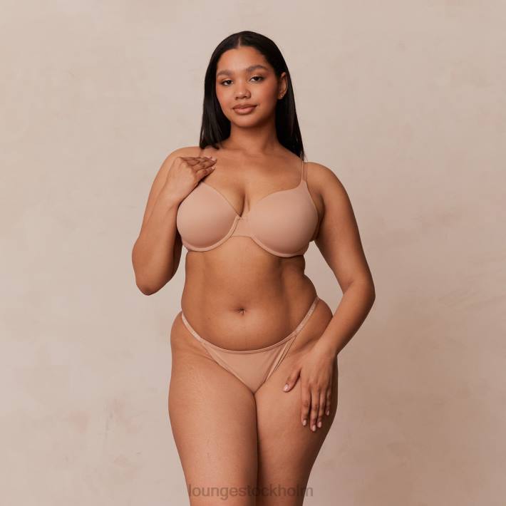 Lounge kvinnor honung underkläder FP6J112 smidig klassisk t-shirt BH & stringtrosa/kalsonger