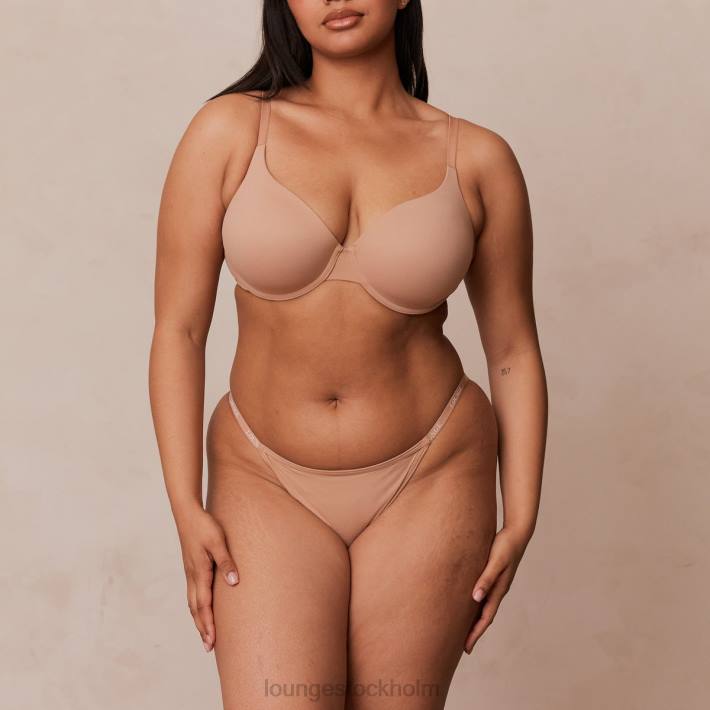 Lounge kvinnor honung underkläder FP6J112 smidig klassisk t-shirt BH & stringtrosa/kalsonger