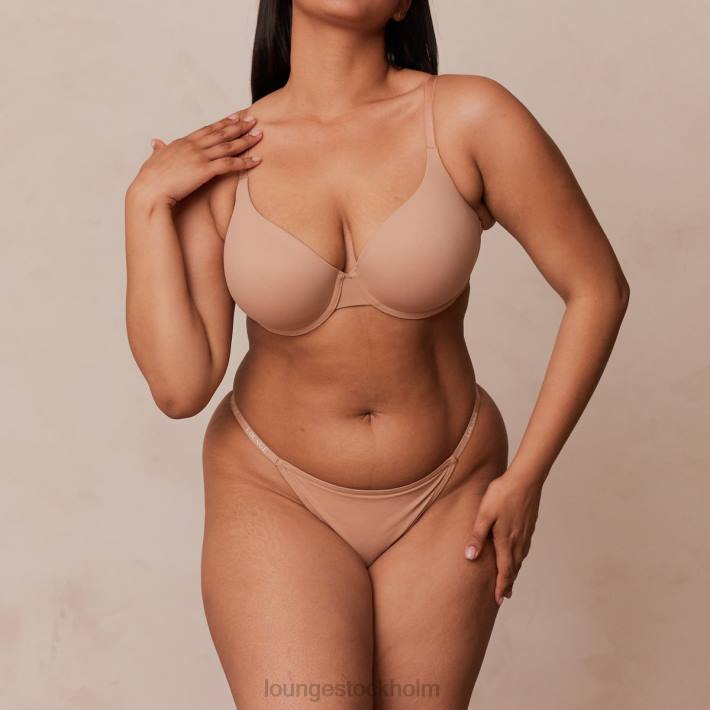 Lounge kvinnor honung underkläder FP6J112 smidig klassisk t-shirt BH & stringtrosa/kalsonger