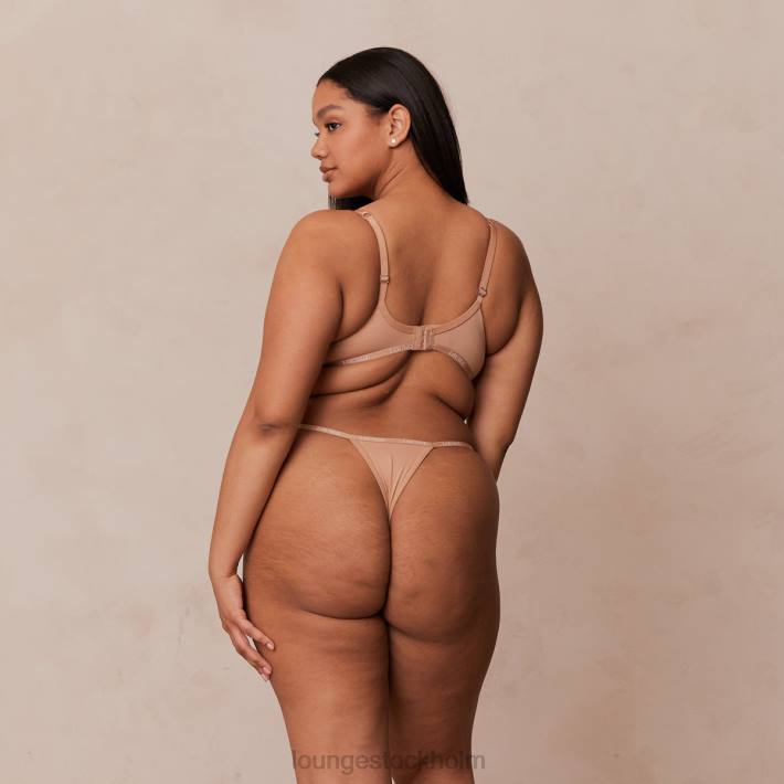 Lounge kvinnor honung underkläder FP6J112 smidig klassisk t-shirt BH & stringtrosa/kalsonger