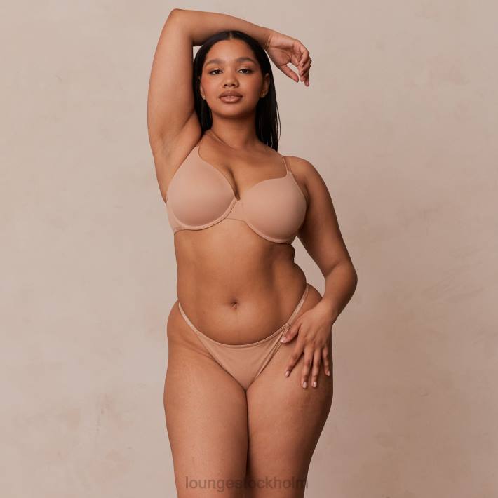 Lounge kvinnor honung underkläder FP6J112 smidig klassisk t-shirt BH & stringtrosa/kalsonger