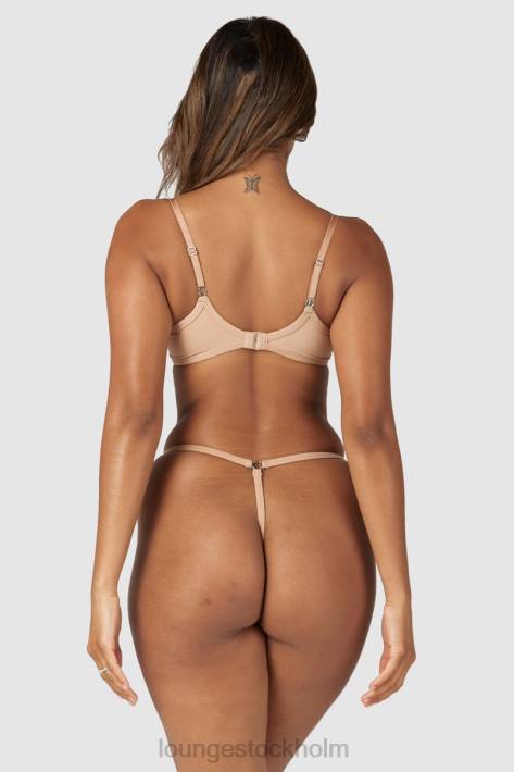 Lounge kvinnor honung underkläder FP6J79 skulpterad push-up t-shirt BH & stringtrosa/kalsonger