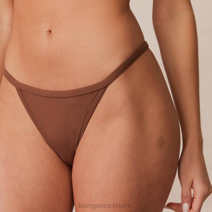 Lounge kvinnor kastanj underkläder FP6J96 sculpt push-up t-shirt bh & g-string/kalsonger set