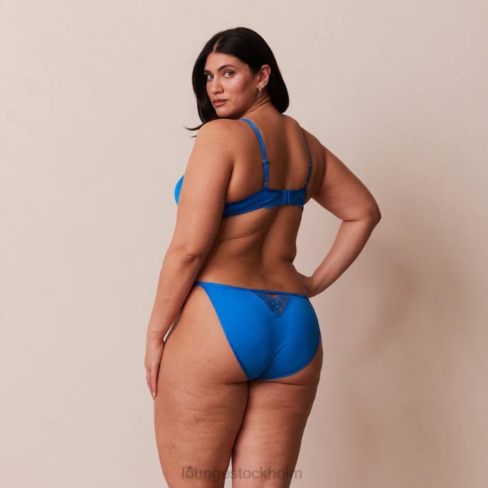 Lounge kvinnor koboltblå underkläder FP6J110 anti-gravitation push-up bh & stringtrosor/kalsonger set