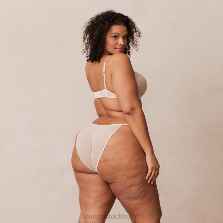 Lounge kvinnor latte underkläder FP6J143 BH & stringtrosa/kalsonger i mjuk satin t-shirt