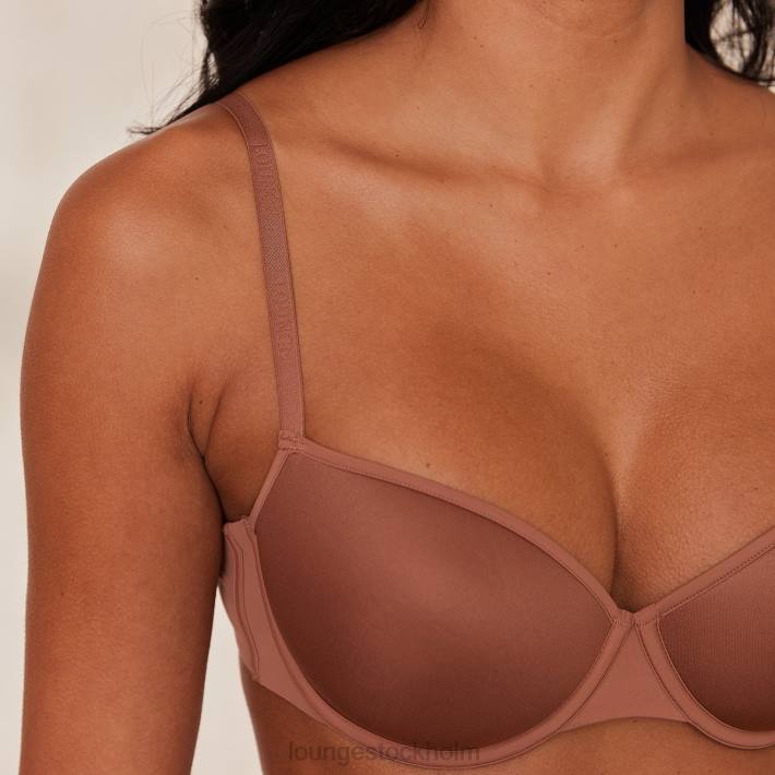 Lounge kvinnor mocka underkläder FP6J118 din vardagliga t-shirt BH & stringtrosa/kalsonger