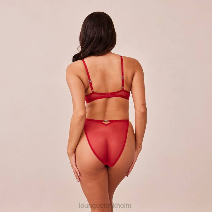 Lounge kvinnor rödbrun underkläder FP6J132 flirt balkong bh & g-string/trosa set