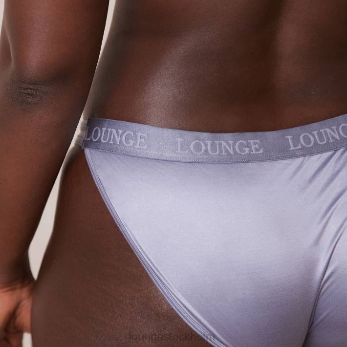 Lounge kvinnor rökt blå underkläder FP6J38 snygg mindful bh & stringtrosa/trosa