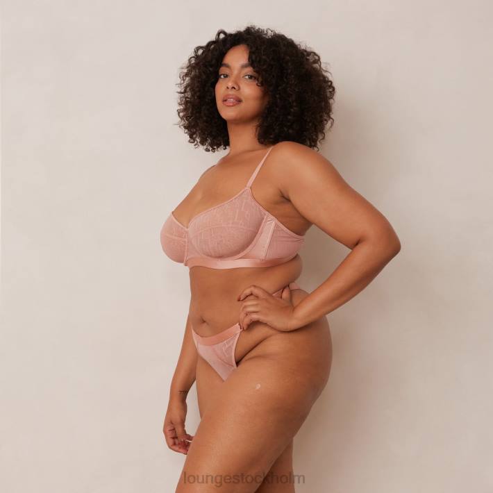 Lounge kvinnor rosa underkläder FP6J97 chic balkong-bh & string-set