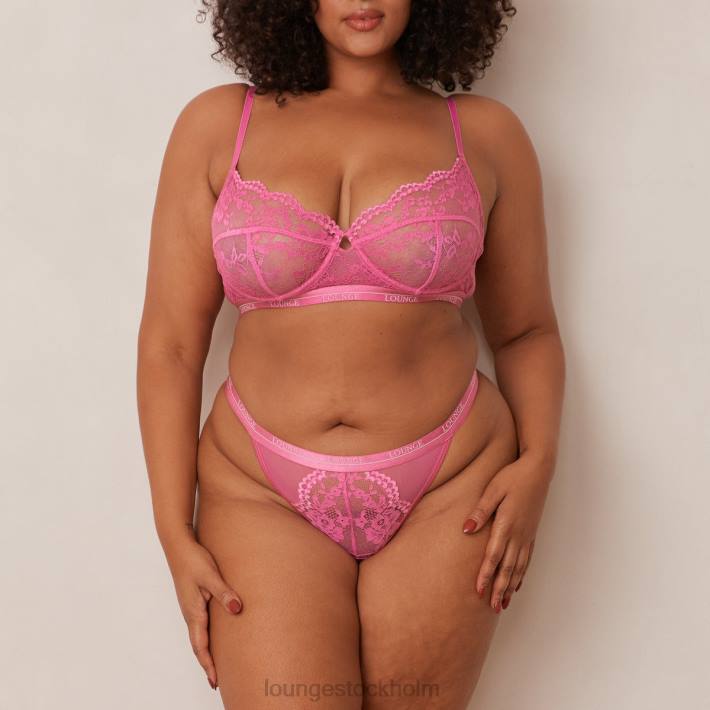 Lounge kvinnor skrikrosa underkläder FP6J11 blossom balkong bh & string set