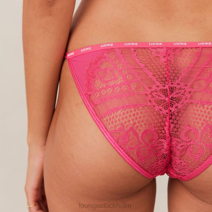 Lounge kvinnor skrikrosa underkläder FP6J32 charmad balkong-bh & stringtrosa/trosa set