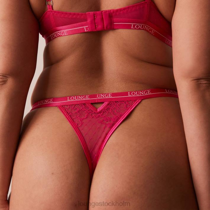 Lounge kvinnor skrikrosa underkläder FP6J56 royal balkong bh & string set