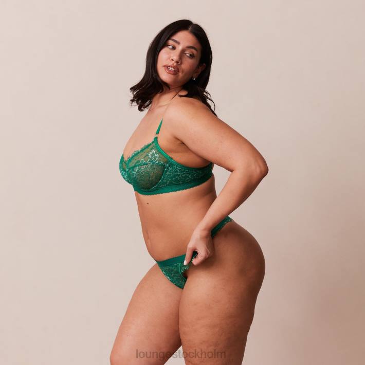 Lounge kvinnor smaragd underkläder FP6J101 desire balkong bh & string/trosa set