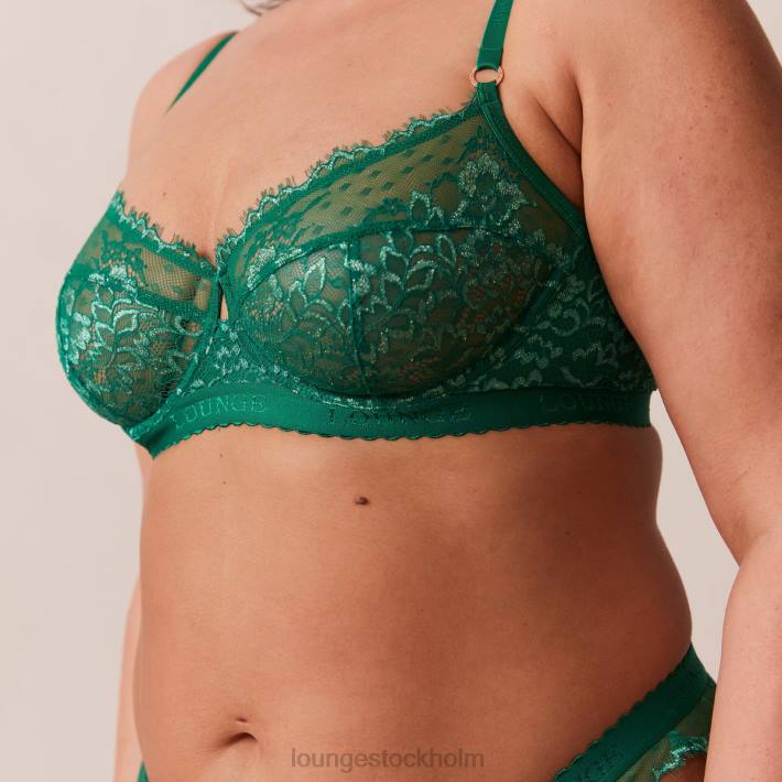 Lounge kvinnor smaragd underkläder FP6J101 desire balkong bh & string/trosa set
