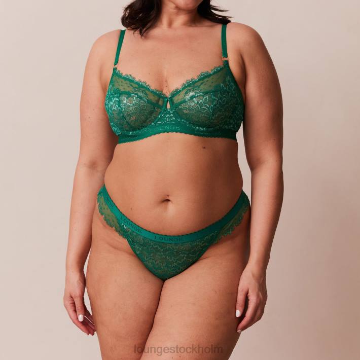 Lounge kvinnor smaragd underkläder FP6J101 desire balkong bh & string/trosa set