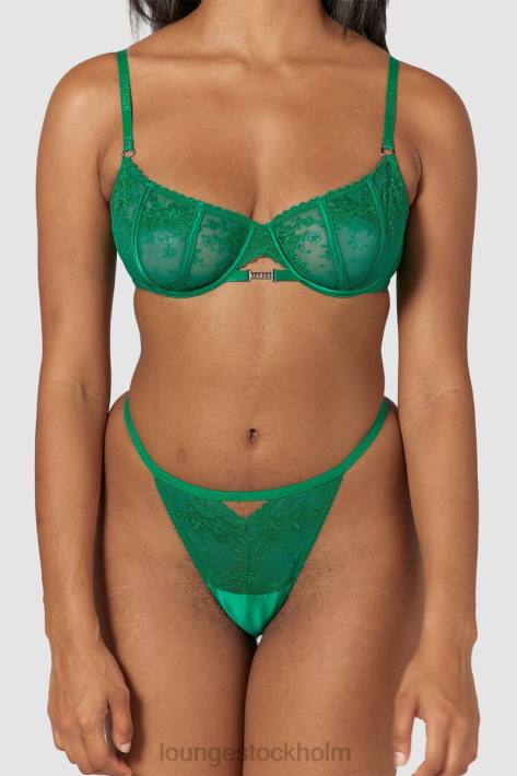 Lounge kvinnor smaragd underkläder FP6J160 flirt balkong bh & g-string/trosa set