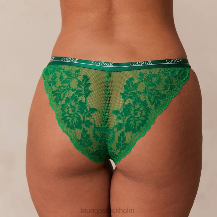 Lounge kvinnor smaragd underkläder FP6J25 lyxig balkong-bh och stringtrosa/trosa