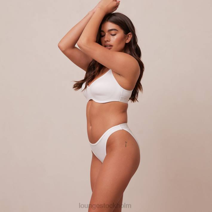 Lounge kvinnor vit underkläder FP6J105 snygg mindful bh & stringtrosa/trosa