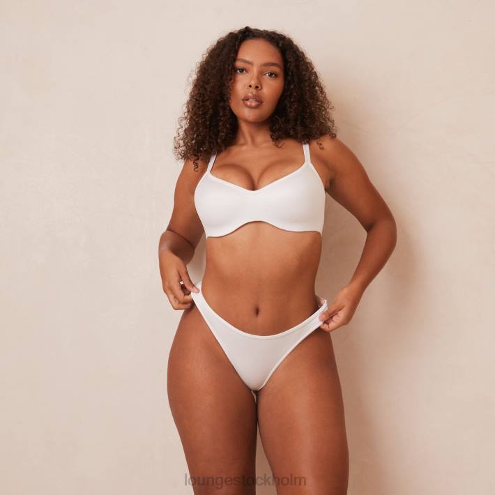 Lounge kvinnor vit underkläder FP6J105 snygg mindful bh & stringtrosa/trosa