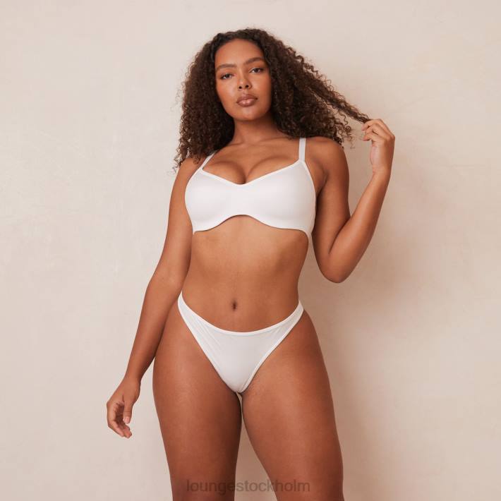 Lounge kvinnor vit underkläder FP6J105 snygg mindful bh & stringtrosa/trosa