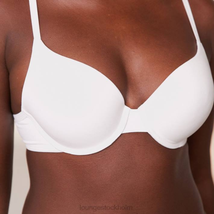 Lounge kvinnor vit underkläder FP6J111 sculpt push-up t-shirt bh & g-string/kalsonger set