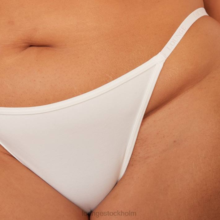 Lounge kvinnor vit underkläder FP6J150 smidig klassisk t-shirt BH & stringtrosa/kalsonger