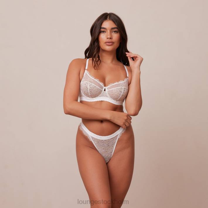 Lounge kvinnor vit underkläder FP6J29 desire balkong bh & string/trosa set