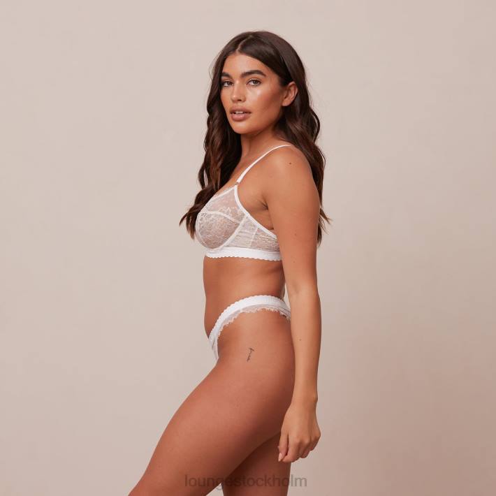Lounge kvinnor vit underkläder FP6J29 desire balkong bh & string/trosa set