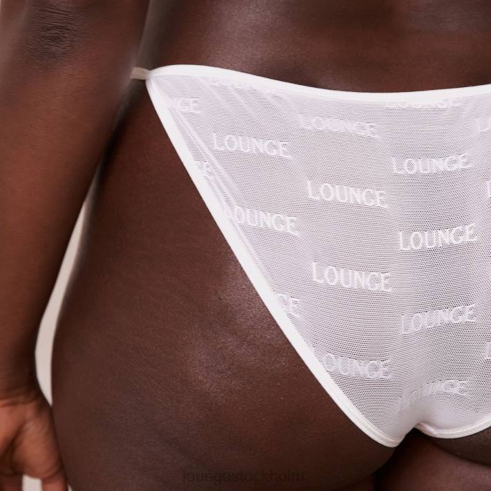 Lounge kvinnor vit underkläder FP6J41 djärv mesh bh & stringtrosa/kalsonger set