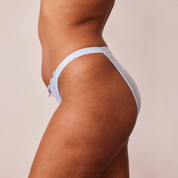 Lounge kvinnor blå underkläder FP6J576 ribbad blommig triangeltrosa