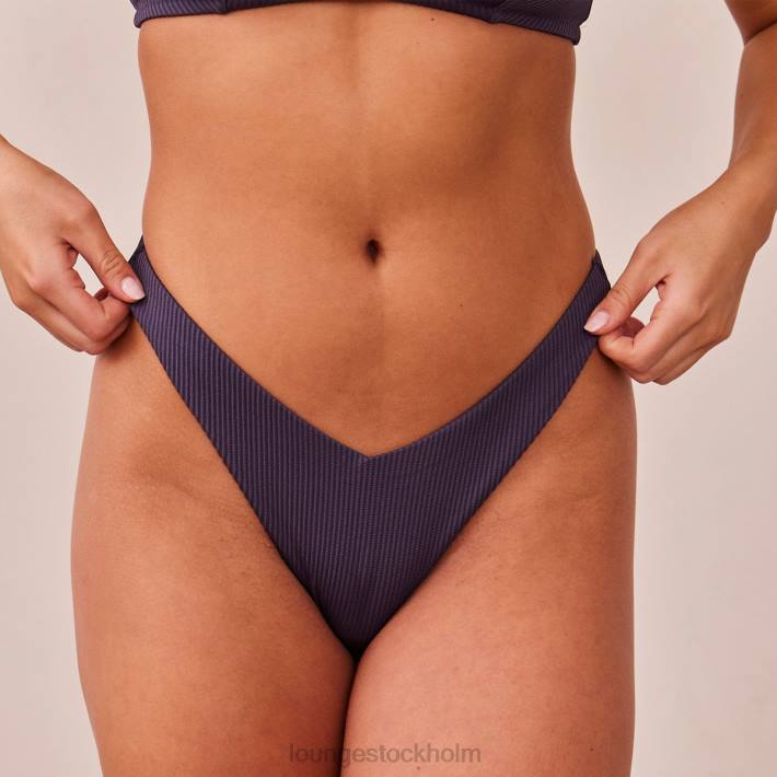 Lounge kvinnor kolblå underkläder FP6J514 ribbad triangeltrosa