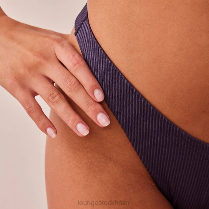 Lounge kvinnor kolblå underkläder FP6J514 ribbad triangeltrosa