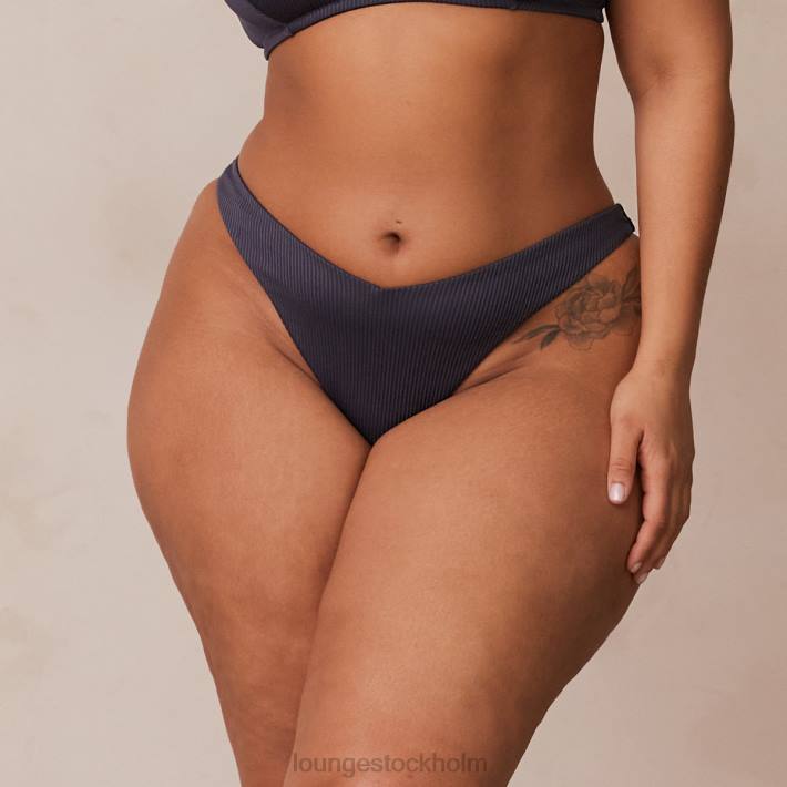 Lounge kvinnor kolblå underkläder FP6J514 ribbad triangeltrosa